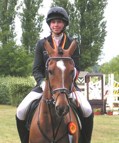 Vize Celina mit ihrer Stute Larissa